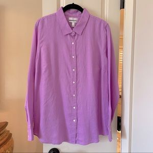 J. Crew Women's Pink Button Down Shirt